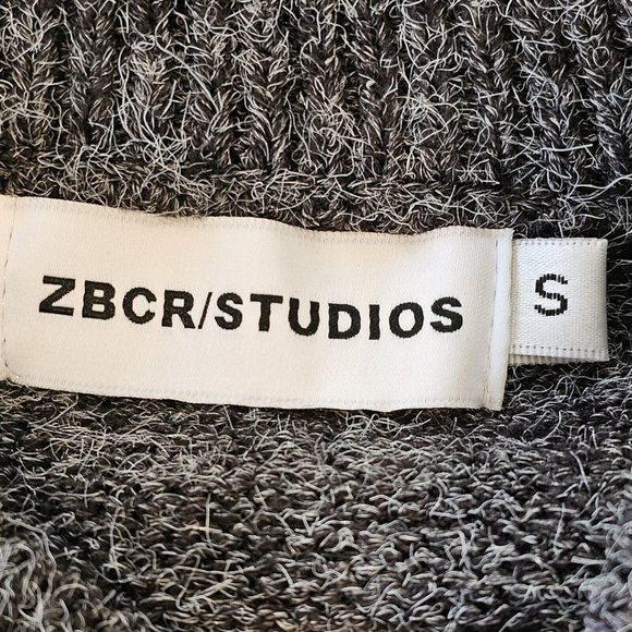 Mens Harajuku Oversize Gray Teddy Bear Sweater Dark Gray Small Wool Mohair Blend - Picture 12 of 14